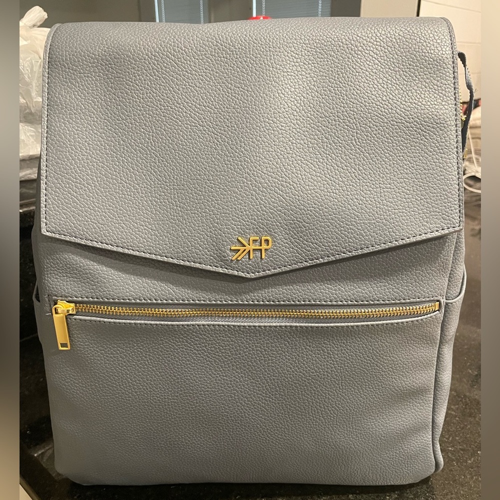 Freshly Picked Dusty Blue Classic Diaper Bag - NWOT